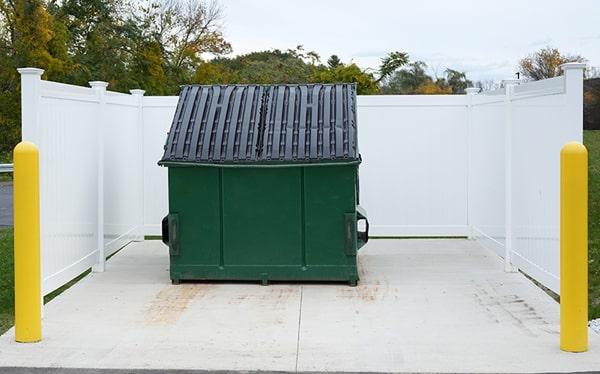 our commercial dumpsters can be used for many non-hazardous materials, including food waste, cardboard, and construction debris